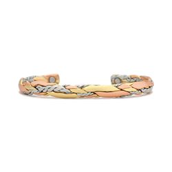 Light Sage SERGIO LUB Brushed Copper Bracelet w/Magnets #575